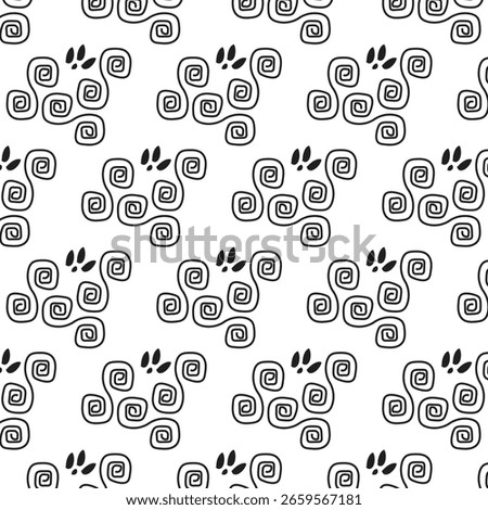 Arabic spiral Moroccan ornament pattern for print, hand drawn ornamental design for laser engraving vector illustration luxury