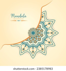 Arabic Style colorful mandala vector design