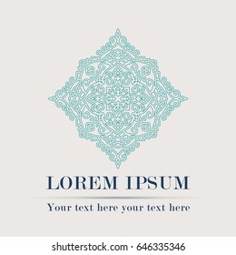 Arabic style decorative design element. Vector illustration