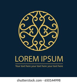 Arabic style decorative design element. Vector illustration