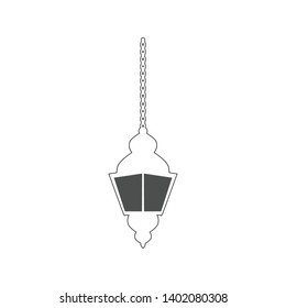 Arabic style lamp on white background