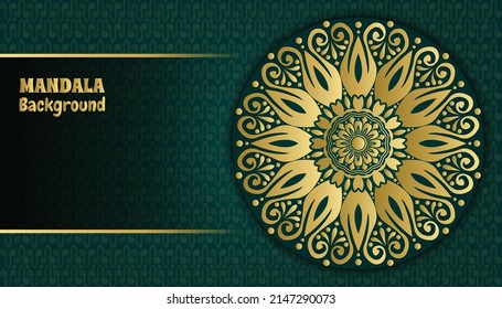 Arabic style Luxury ornamental mandala design background. Decorative ancient ornament. Design for invitation, wedding card, Diwali, decoration. India, Indian, Arabic, Damask, Asian, Turkish, Dubai