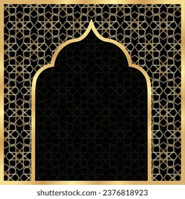 arabic style ornamental star frame. ornate vintage card. template design elements in oriental style for cards, invitations and decor for brochure, flyer, poster.