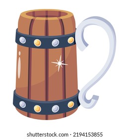 An arabic teapot flat icon design 