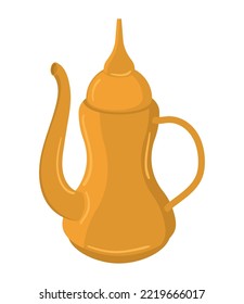 arabic teapot icon isolated style