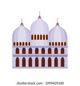 arabic temple culture isolated icon