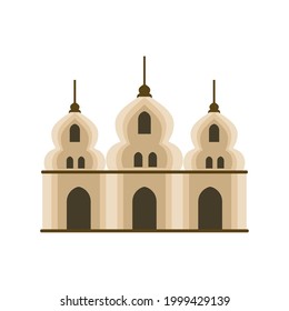 arabic temple mosque isolated icon