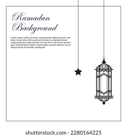 Arabic traditional Ramadan Kareem eastern lanterns garland. Muslim ornamental hanging lanterns, stars and moon vector illustration. Islamic oriental garland. Muslim holiday lantern traditional