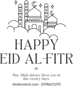 Arabic Typography Eid Mubarak Eid Al-Adha Eid Saeed , Eid Al-Fitr text Calligraphy 