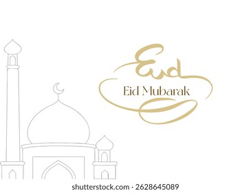 Arabic Typography Eid Mubarak Eid Al-Adha Eid Saeed and large text Calligraphy mean in english " blessed eid adha