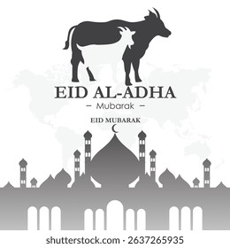 Arabic Typography Eid Mubarak Eid Al-Adha, Eid Al-Fitr text Calligraphy. large text Calligraphy mean in english " blessed eid adha.