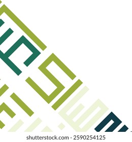 Arabic Typography Geometric Modern Corner