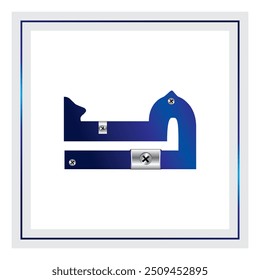 Arabic Typography Kufi stylize font
A-Z Red Blue steel Alphabet Set
