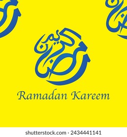Tipografía árabe en varios estilos para el saludo de Ramadán, en elegante caligrafía de escritura a mano. Traducido: Feliz, Ramadán Santo. Ramadan Kareem en árabe caligrafía ilustración vectorial