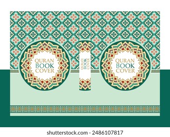 Arabic Unique Style Book Cover | Arabic Islamic Style Book Cover Design with Arabic Pattern Border 