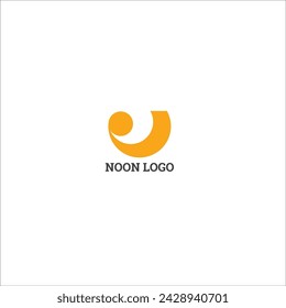 Arabic Urdu Letter N simple vector logo template