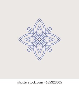 Arabic vintage decorative design element. Vector illustration