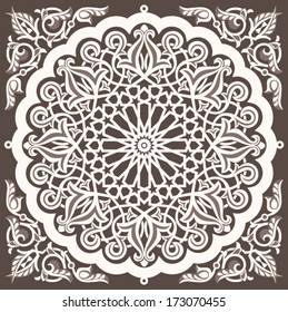 Arabic vintage seamless ornament for background design