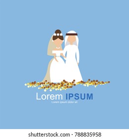 Arabic wedding card design