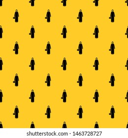Arabic woman pattern seamless vector repeat geometric yellow for any design
