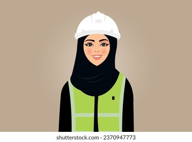 Arabic woman wearing Engineer uniform