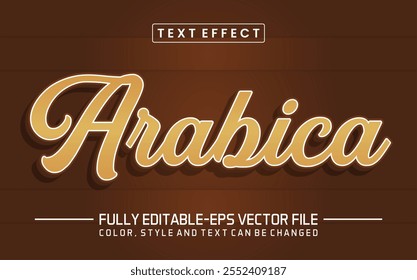 Arabische Schriftart Texteffekt bearbeitbar