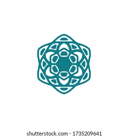 Ornamento vectorial y logotipo de estilo árabe
