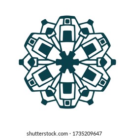 Ornamento vectorial y logotipo de estilo árabe