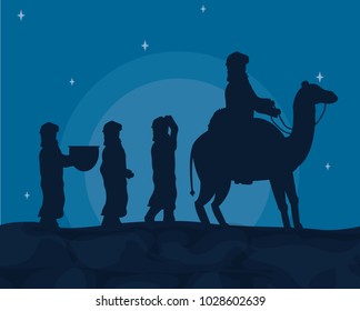 Arabs with camels