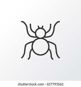 Arachnid Icon Symbol. Premium Quality Isolated Spider Element In Trendy Style.