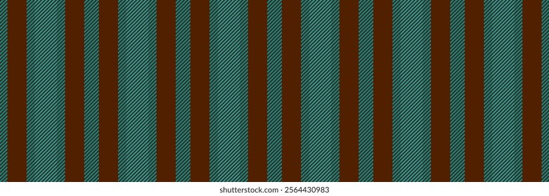 Arack vertical texture stripe, marriage lines background fabric. Mint seamless textile pattern vector in cyan and orange colors palette.