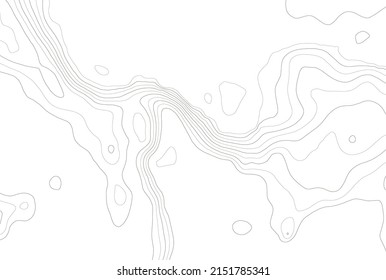 Arafura or Arafuru sea topographic map, contour vector background.