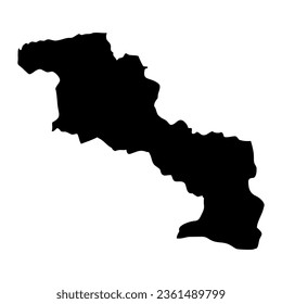 Mapa estatal de Aragua, división administrativa de Venezuela.