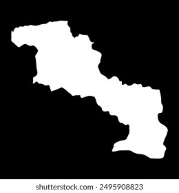 Aragua state map, administrative division of Venezuela.