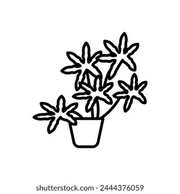 Aralia icon in vector. Logotype