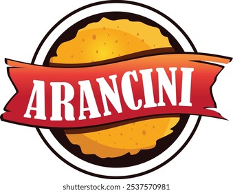 Arancini einfache Lebensmittel-Logo-Design