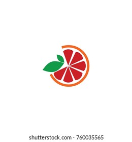 arange vector logo. fresh fruit logo