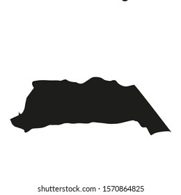 Arauca region map in country of Colombia