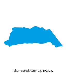 Arauca region map in country of Colombia