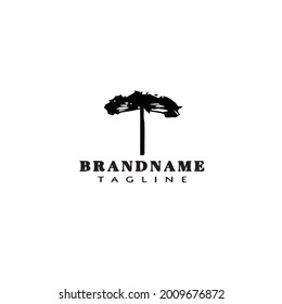 araucaria tree logo cute icon modern design vector illustration