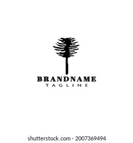 araucaria logotipo de árbol iconos diseño iconos moderna ilustración plana