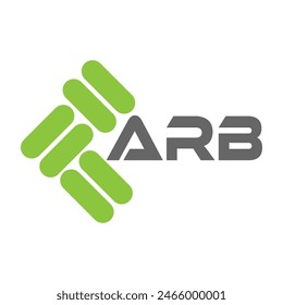 ARB letter logo design on black background. ARB creative initials letter logo concept. ARB letter design.