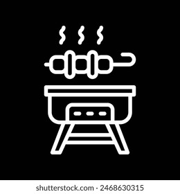 arbecue Grill line Icon vector