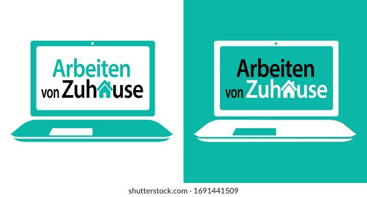 Arbeiten von Zuhause, work at home in language