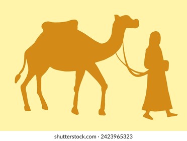 Ilustración vectorial de Camel isra miraj