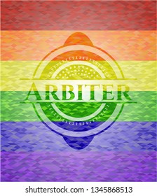 Arbiter lgbt colors emblem 