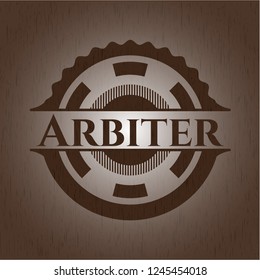 Arbiter retro wood emblem