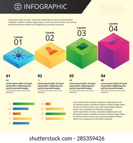 arbitrary template info graphics with icons