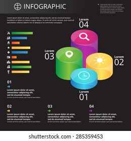 arbitrary template info graphics with icons