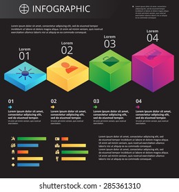 arbitrary template info graphics with icons